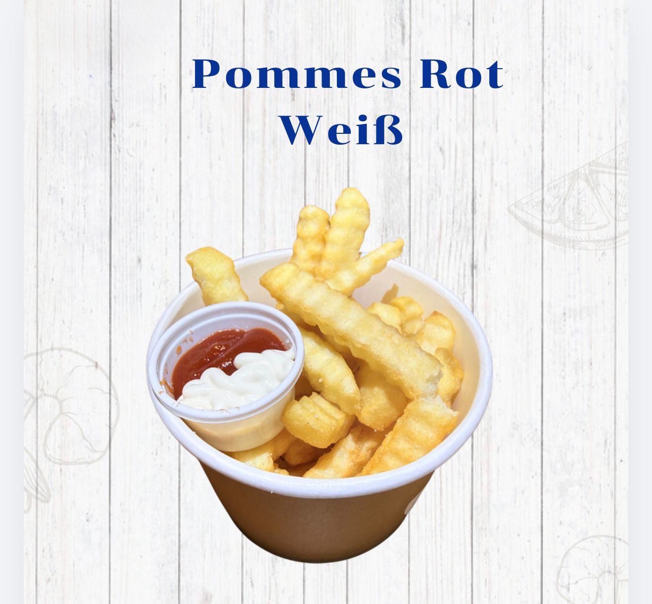 Pommes Rot Weiß